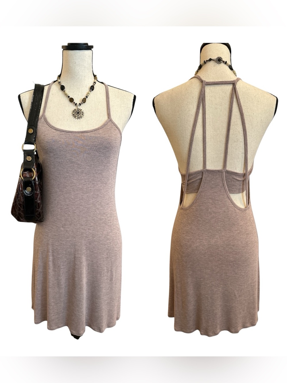 MOD Open Back Strappy Swing Dress Medium